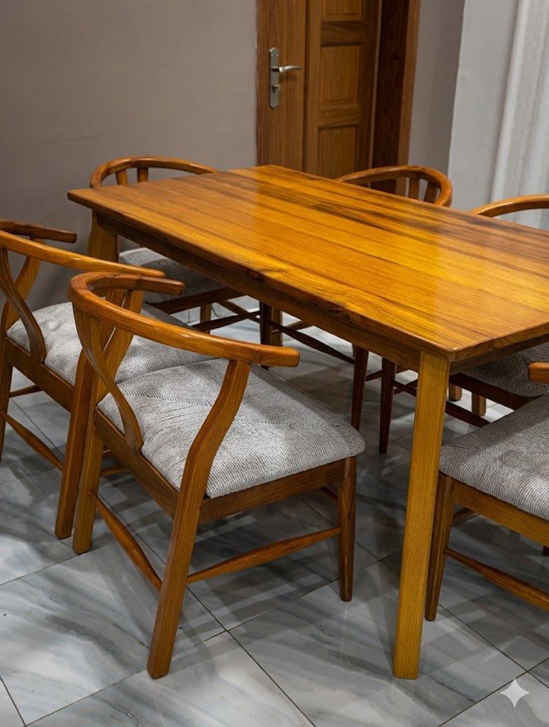 Solid Teak Wood Dining Set