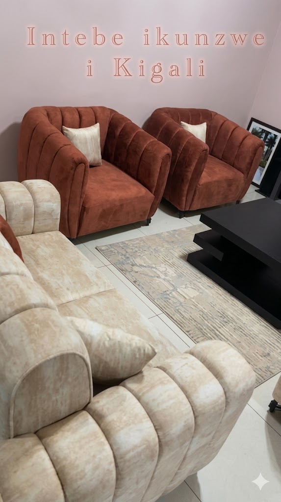 Terracotta Accent Sofas Setup