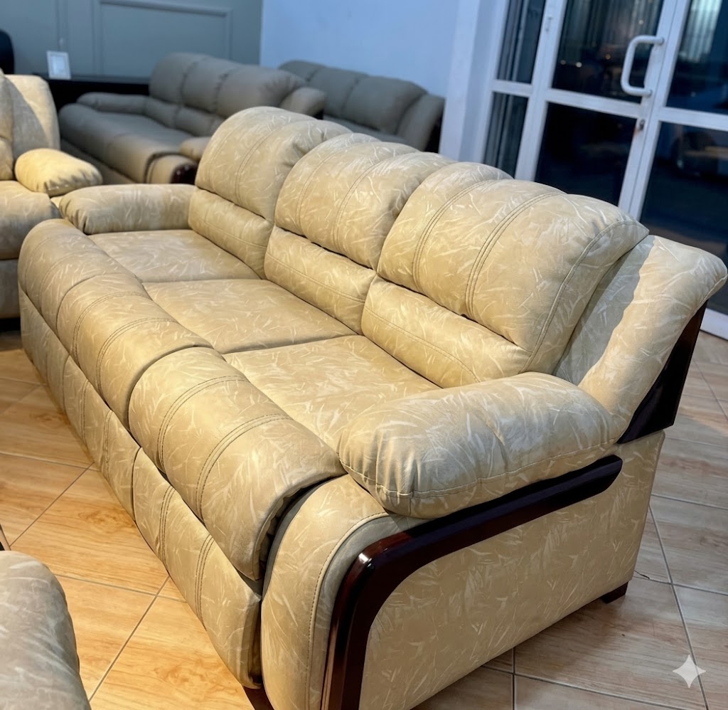 Cream Recliner Comfort Sofa